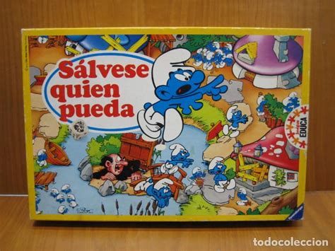 Juego que se pueda de : antiguo juego sálvese quien pueda. los pitufos. - Comprar Juegos de mesa antiguos en ...