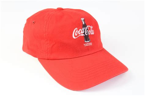 Vintage Coca Cola Cap One Size Red Big Logo Usa Style Hat Etsy Uk