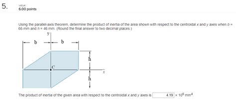 Solved: Value 6.00 Points Using The Parallel-axis Theorem,... | Chegg.com