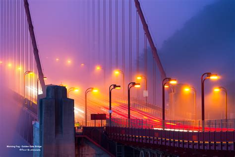 Wallpaper Sanfrancisco California Morning Bridge Usa Fog Golden