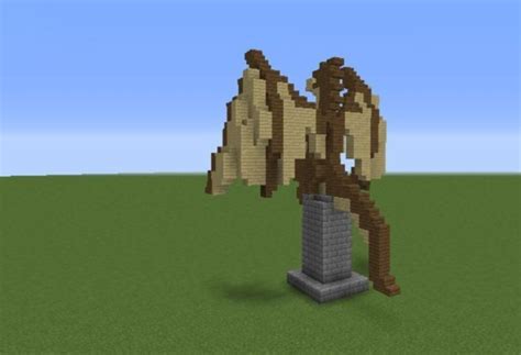 Dragon Statue 1 Grabcraft Your Numbe Minecraft Statues Minecraft