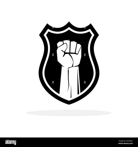 Raised Fist Symbol Clenched Fist Symbol On A Shield Security Or