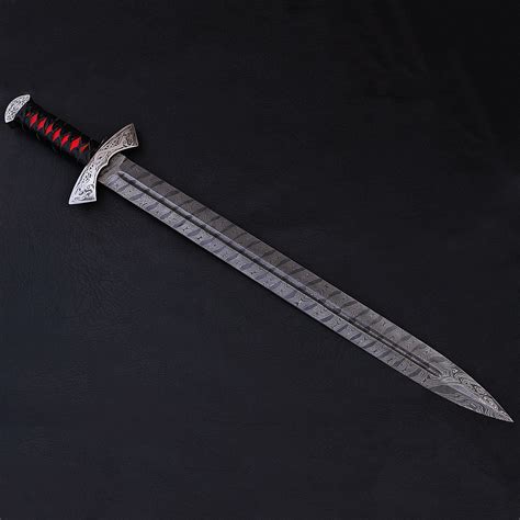 Damascus Viking Sword 9213 Black Forge Knives Touch Of Modern