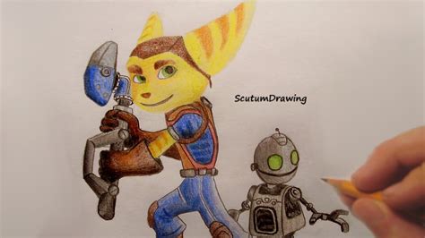 Ratchet And Clank Speed Drawing How To Draw Youtube