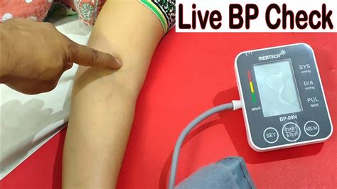 Live Bp Check Video How To Check Blood Pressure In Digital Bp Monitor