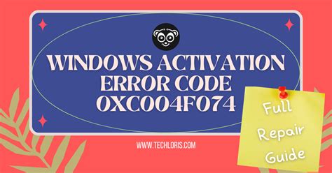 Fix Windows Activation Error 0xc004f074 Step By Step Guide