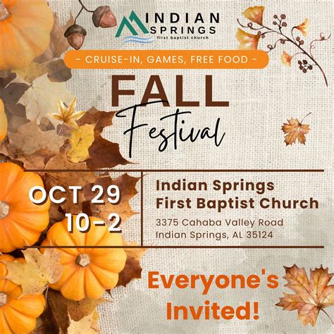 Fall Festival With Indian Springs First Baptist Church Birmingham