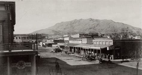 Out In The West Texas Town Of El Paso 1880 The Franklin Mountains Are