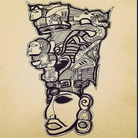 Ramses Alarcon Maya Mayan Tattoo Tatuaje Arte Dibujo Doodling Garabato