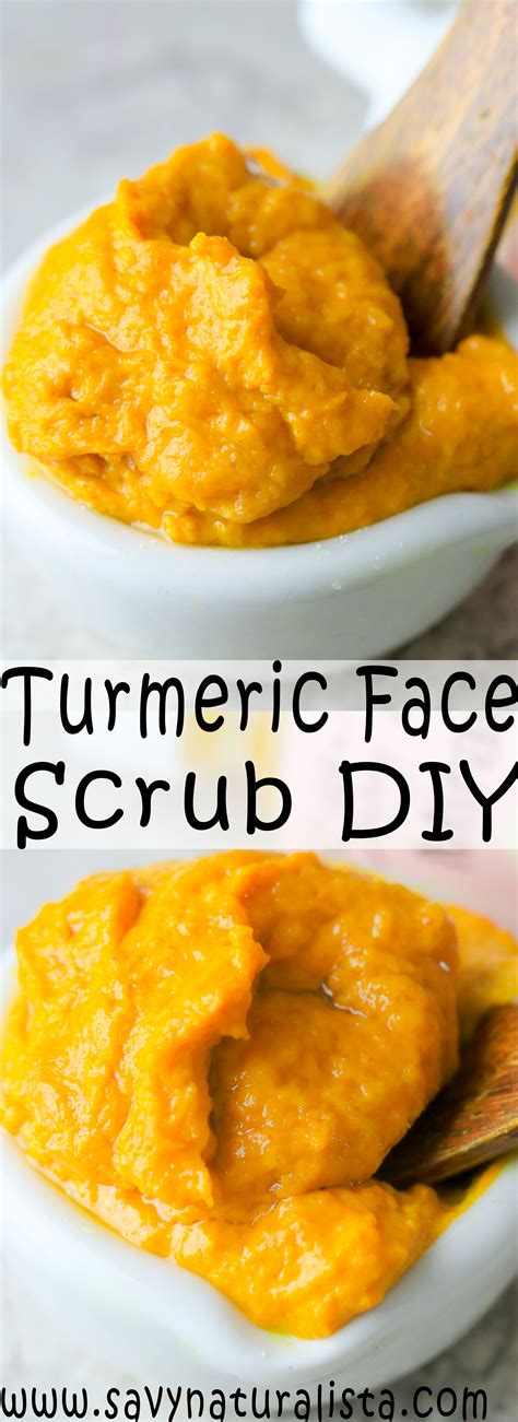 Turmeric Face Scrub Diy Savvy Naturalista