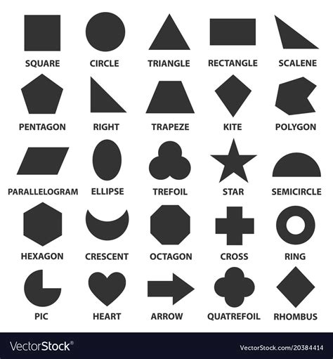 Simple Geometric Shapes Royalty Free Vector Image
