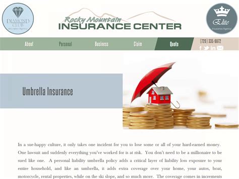 Website Design Portfolio Rocky Mountain Insurance