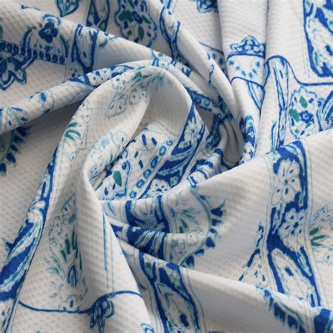 China Polyester/Spandex Printed Jacquard Fabric for Clothing - China ...