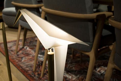 Origami Bird Lamp Launch Of The Moooi Perch Light Designed By Umnut
