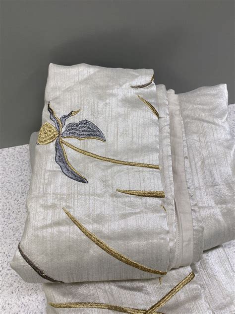 Michael Aram Iris Duvet Cover Linen Full / Queen New Out Of Package