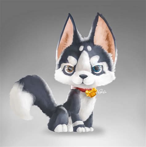 Cute little Husky by xezeno on DeviantArt