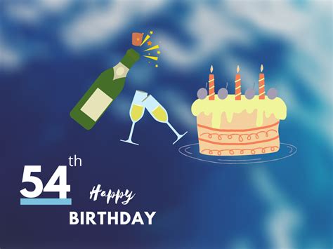 Happy 54 Birthday Card 7 Freeecards