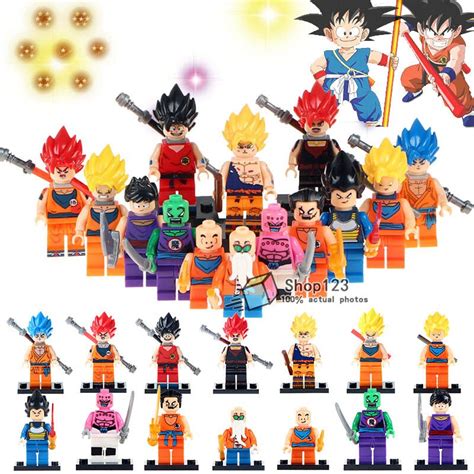 Check spelling or type a new query. 14PCS/LOT Dragon Ball Z Goku With Red Yellow Hair Master Son Vegeta Building Block Japanese ...
