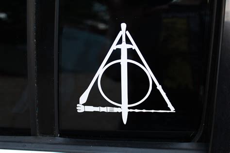 Deathly Hallows Decal Etsy