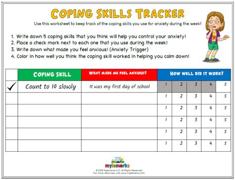 Coping Strategies Worksheet