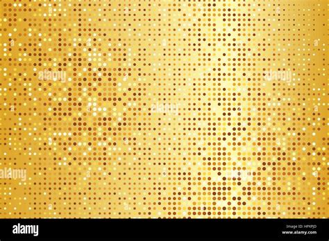 Abstract Golden Halftone Dotted Pattern As A Background For Your Design