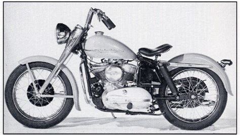 1954 Harley Davidson Model Khk In The Early Fifties British