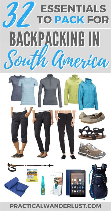 What To Pack For South America 32 Backpacking Essentials Backpacking