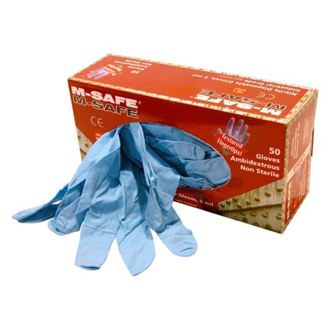 Majestic Glove 8 Mil Lightly Powdered Nitrile Disposable Gloves