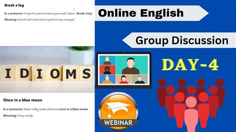 Learn Daily Uses Idioms English Group Discussion Whatsuplerner
