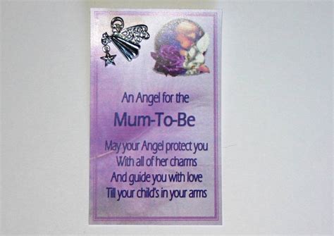 Guardian Angel Poem Pin Mum To Be Boy Girl Unique T Pregnancy Baby