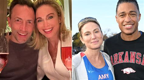 Gma S Amy Robach S Husband Breaks Silence After T J Holmes Affair Hello
