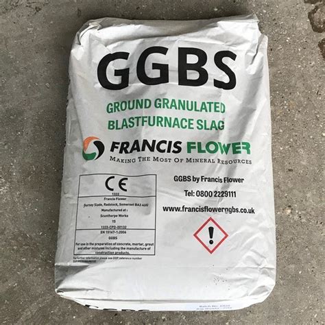 Powdered Ground Granulated Blast Furnace Slag Ggbs Cement Packaging