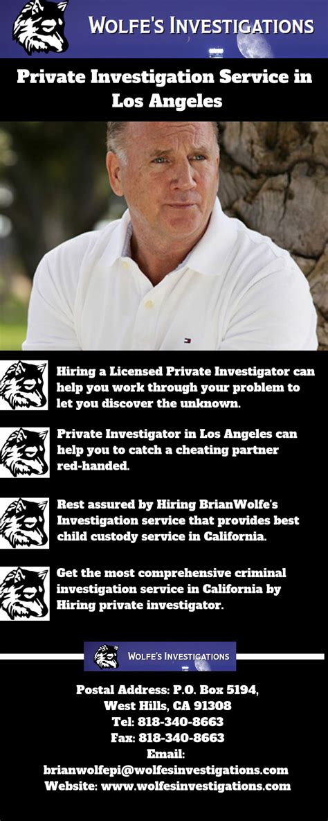 Hiring Experienced Private Investigators in Los Angeles | Private investigator, Private ...