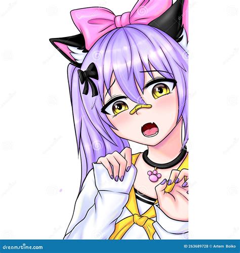 Artione Beautiful Anime Cat Girl Stock Illustration Illustration Of Cover Cartoon 263689728