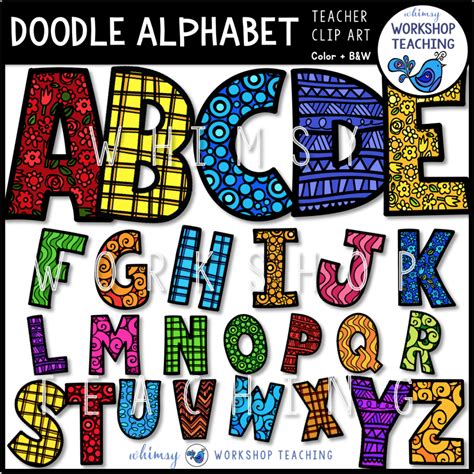 Doodle Alphabet Wwt Whimsy Workshop Teaching