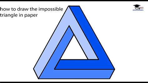 How To Draw The Impossible Triangle Easy In Paper Youtube