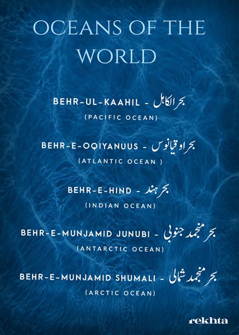 Historically urdu is derived from the turkish world which means a troop or horde. Oceans | Urdu words with meaning, Urdu love words ...