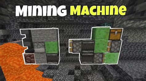 Easy Auto Mining Machine 118 Minecraft Bedrock Youtube