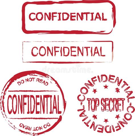 Top Secret Confidential Envelope Secret Stock Illustration