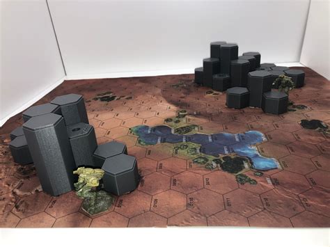Hills For Desert 2 Mapsheet 3d Printed Battletech Terrain And Hills