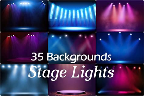 Artstation 35 Stage Lights Backgrounds Light Colored Spotlights