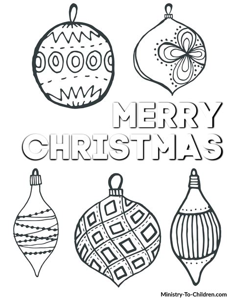 Christmas Decorations Coloring Pages Coloring Pages
