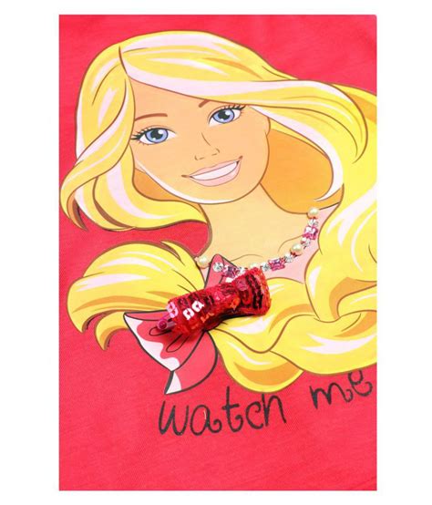 Barbie Girls Graphic Print T Shirt With Hair Clip Buy Barbie Girls Graphic Print T Shirt With