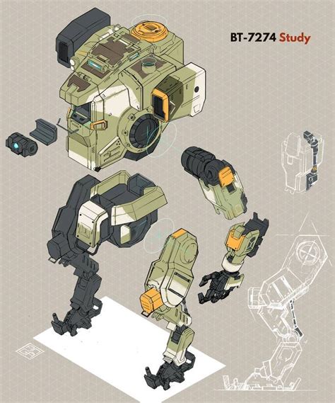 Titanfall Bt 7274 Component Study By Chickendrawsdogs Robots