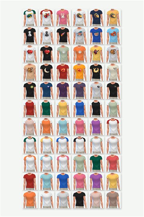 The Sims 4 Male Cc Rolled Sleeve Mens T Shirts