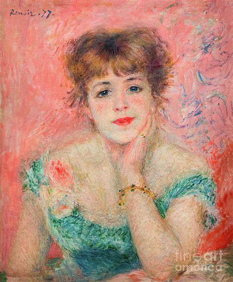 Portrait Of The Actress Jeanne Samary Remastered Painting By Pierre