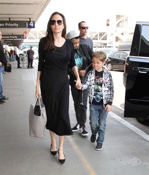 Angelina Jolie At Lax Airport 08 Gotceleb