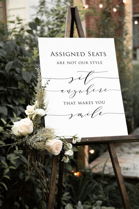 Assigned Seating Poster Wedding Seating Poster Choose A Etsy Wedding Welcome Signs