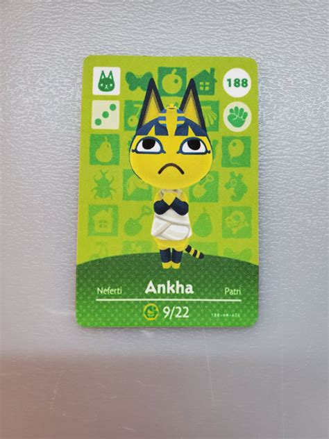 188 Ankha Amiibo Card For Animal Crossing Fan Made