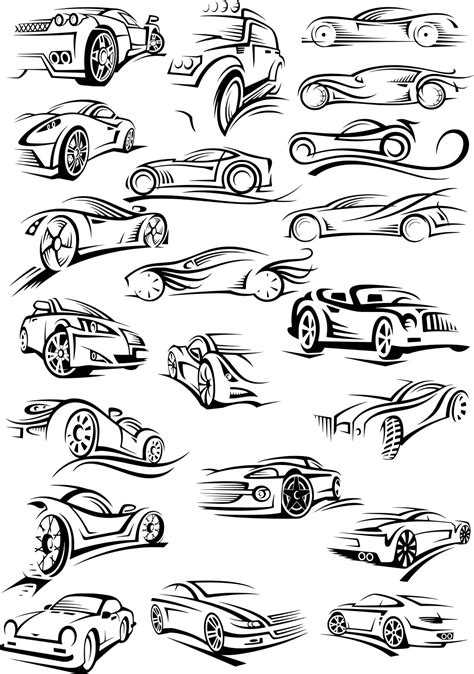 Cars Silhouette Stickers Free Cdr Vectors Art For Free Download